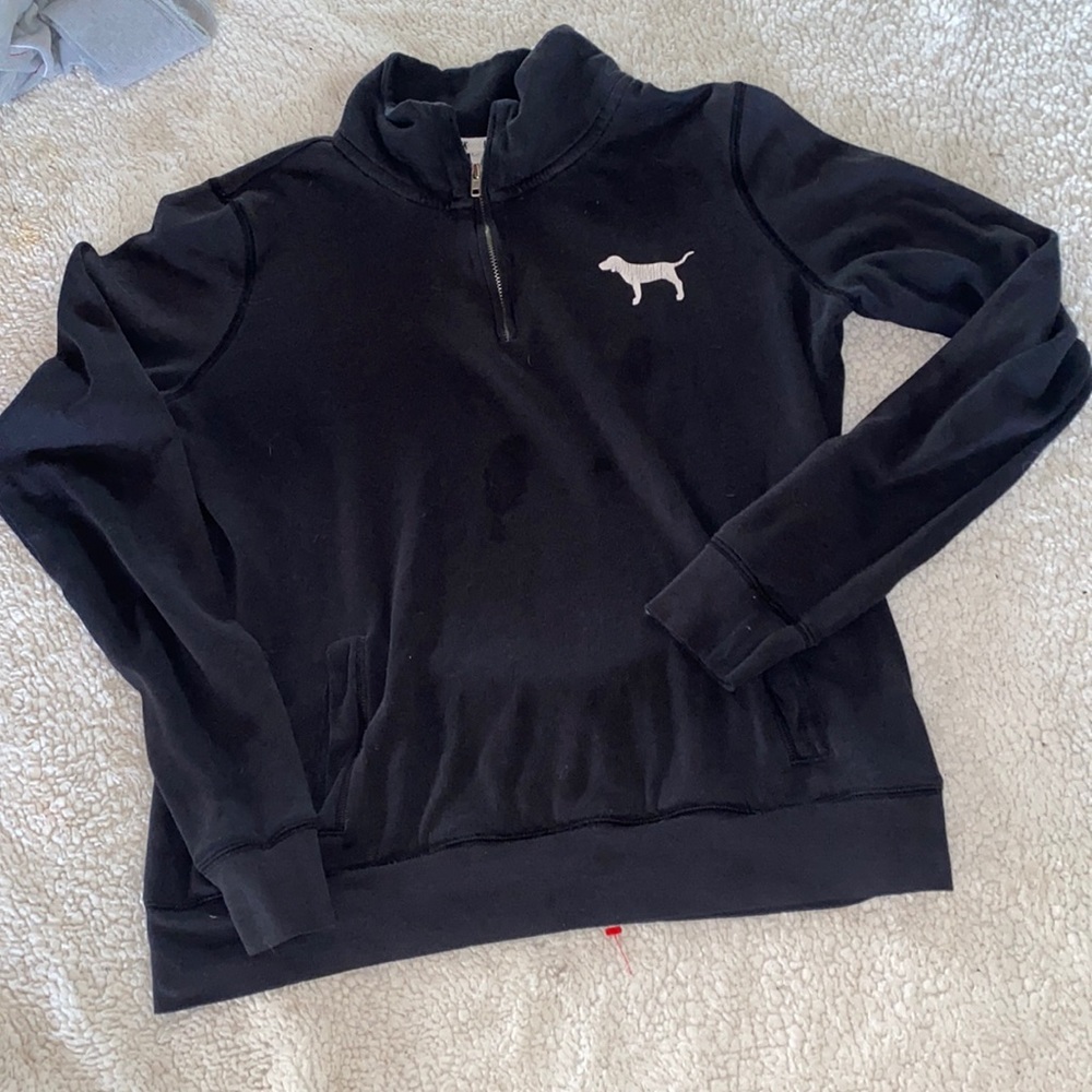 Victoria’s Secret pink half zip hoodie size XS!